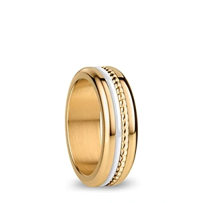 Image of BERING Exchangeable Ring Combination for Women in Gold and White with the Distinctive Twist Change System, Kasai