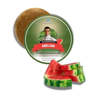 Image of Handmade Shampoo bar for Dry Hair, Normal Hair (Melon)