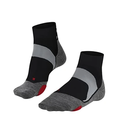 Image of FALKE Unisex BC5 U SSO Cotton Anti Blister 1 Pair Cycling Socks, Black (Black Mix 3010), 8 9