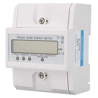 Image of 220/380V Electric Power Meter, Energy Consumption Meter 3 Phase 4P KWh Digital