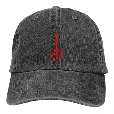 Image of BrAvee Baseball Cap Hip hop Game Bloodborne Hunter Rune Unisex Distressed Denim Snapback Birthday Gift Christmas Hat