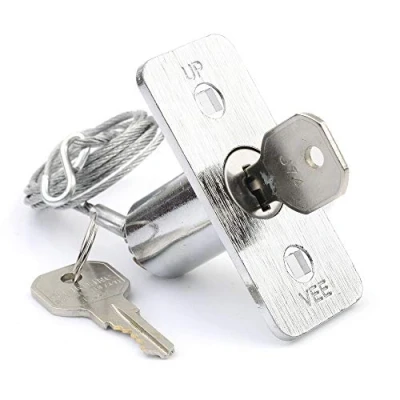 Image of Genie GEN37374R Universal Garage Door Emergency Release Kit, One Size, Metallic