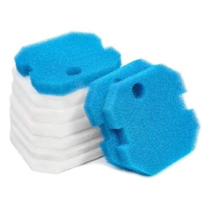 Image of LTWHOME Replacement Blue Coarse and White Fine Filter Pads Sets Fit for Eheim 2616220 Professional 2222/2324 Experience 150/250/250T (Pack of 9pcs,3 Sets)