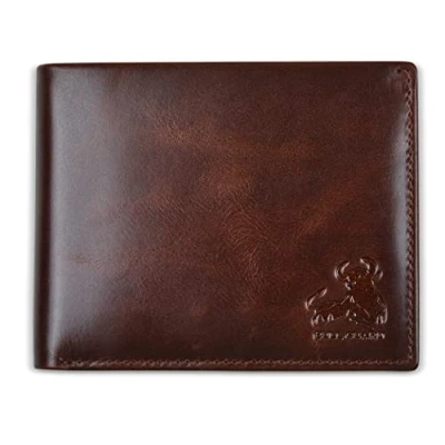 Image of BULL GUARD RFID Blocking Bifold Wallet for Men with Coin Pocket Forest Brown