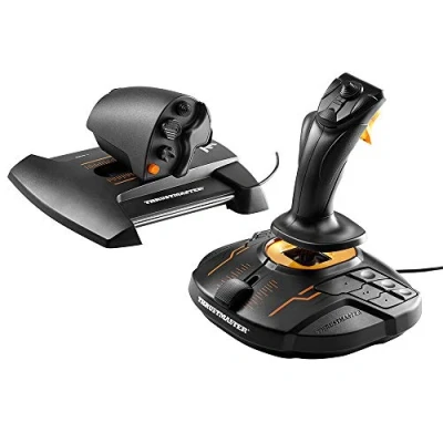 Image of Thrustmaster T16000M FCS Hotas Flight Control System with Joystick and Throttle, Featuring H.E.A.R.T HallEffect AccuRate Technology for PC