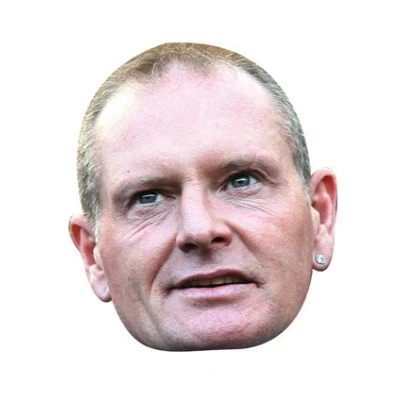 Image of FoxyPrinting Gazza Celebrity Cardboard Party Face Mask Fancy Dress