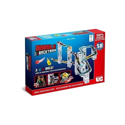 Image of University Games Marble RaceTrax Game 58 pieces Race Track