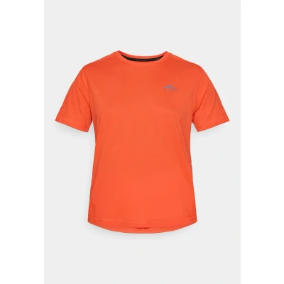 Image of Nike Performance Trail TOP Sports Tshirt, Women&#039;s, Size: Large, Picante red/black