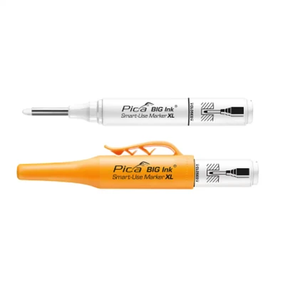 Image of Pica BIG Ink Smart Use Marker XL White (Strong Markings, Suitable for Smooth and Dry Surfaces, Includes Case Protector) 170/52