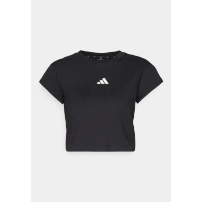 Image of adidas Sportswear Future Icons Small LOGO BABY Basic Tshirt, Women&#039;s, Size: Small, Black