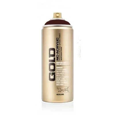 Image of Montana Gold Acrylic Spray Paint (Black Red G3080) Semi Gloss All Purpose for Wood, Metal, Concrete, Glass and DIY 400ml Can