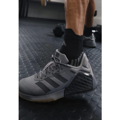 Image of adidas Performance Dropset 3 Training shoe, Size: 5, grey five core black Textile