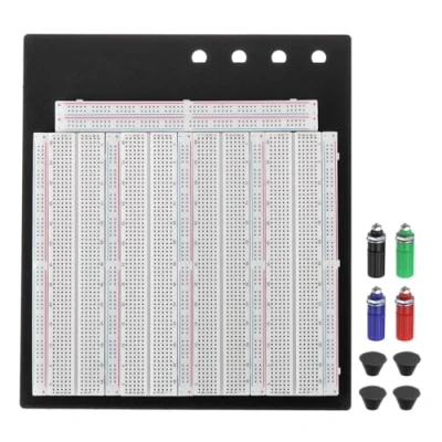 Image of 3220 Tie Points Breadboard, ZY 208 Solderless Testing Breadboard Reusable PCB Test Board, for Circuit Testing, Electronic Assembly Debugging And Training