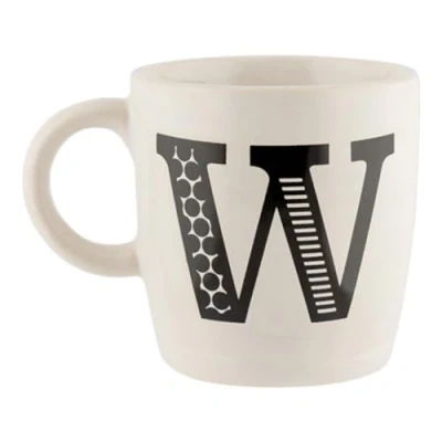 Image of FabFinds Hugga Mug with Initials Classic Ceramic Large Gift Coffee Cups 330ml (W)