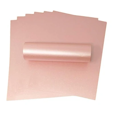 Image of A4 Rosa Pink Iridescent Sparkle Card 300gsm for Crafts Making (10)