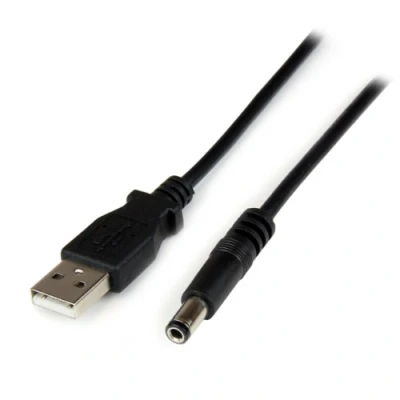Image of StarTech.com 1m USB to Type N Barrel 5V DC Power Cable A 5.5mm 1 Meter Plug (USB2TYPEN1M)