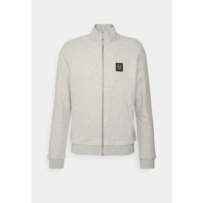 Image of Belstaff ZIP Through Zipup sweatshirt, Men&#039;s, Size: Medium, Old silver heather