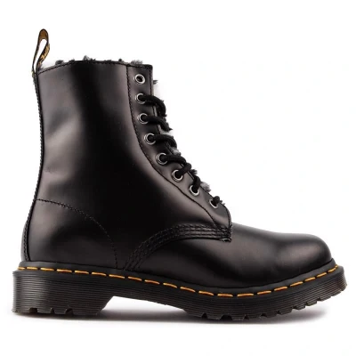Image of Dr Martens Womens 1460 Serena Boots Black Size UK 6