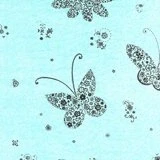 Image of SatinWrap Luxury Printed Tissue Wrapping Paper Butterflies 5 sheet