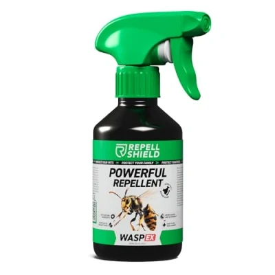 Image of RepellShield Wasp Repellent Spray and Nest 250ml Deterrent Outdoor, to Get Rid of Nest, Peppermint Oil Made in Germany Deterrents That Work