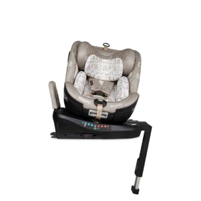 Image of Cosatto All in Ultra 360 Swivel Spin Stage iSize Car Seat Group 0+123, 0 36kg, 12 Years, 40 150cm, ISOFIX, ERF, R129 Compliant, Anti Escape (Whisper)