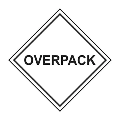 Image of Self Adhesive Overpack Label, Roll of 250, Boxes, Packaging, Laminated Polypropylene Sticker, 100mm x