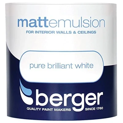 Image of Berger Vinyl Matt 1L Pure Brilliant White