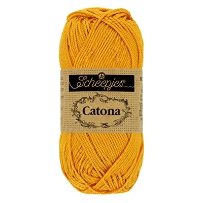 Image of Scheepjes Catona 249 Saffron Yarn 1x10g