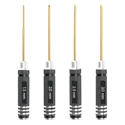 Image of Pxyelec 4pcs Hex Screw Driver Set RC Tools Kit Titanium Hexagon Screwdriver for Multi Axis FPV Racing Drone Quadcopter Helicopter Car Models(1.5mm 2.0mm 2.5mm 3.0mm)