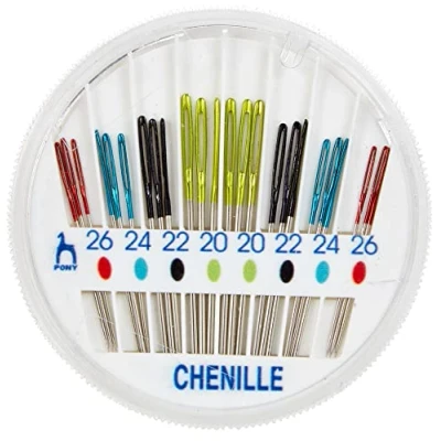 Image of Pony Eye Hand Sewing Needle Compact: Chenille, Multi Colour