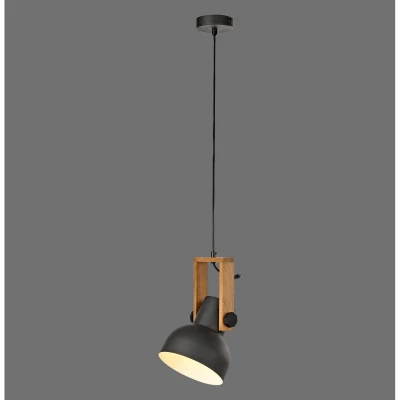 Image of JUST LIGHT. Cup 2.0 pendant light, Ø16cm, 1 bulb, black