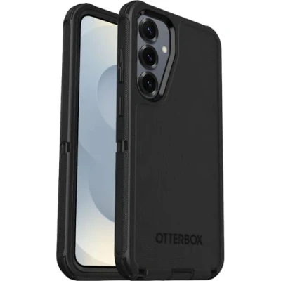 Image of OtterBox Defender Plastic Back Cover Black Samsung Galaxy S25+