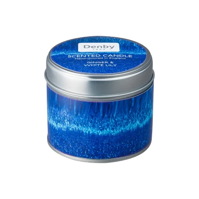 Image of Denby Blue Haze Candle Tin