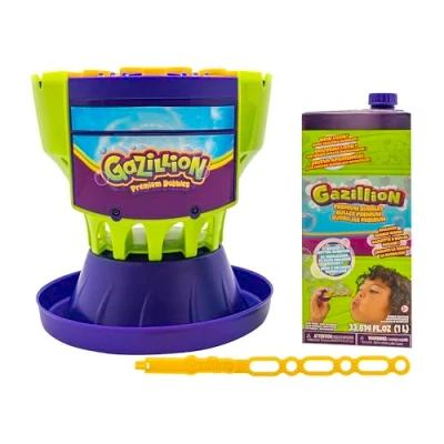Image of Gazillion Ultimate Bubble Craze Machine Mega Electric for Kids, Parties, Celebrations and Outdoors Plus Party Mode Colour Changing LED Lights Toys &amp; Gifts Ages 3+