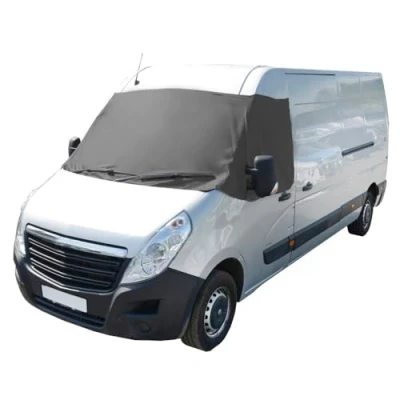 Image of UK Custom Covers SW656DARKGREYAD3 Luxury Front Windscreen Wrap Cover Dark Grey To Fit Vauxhall Movano 2010 2021