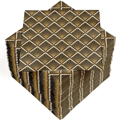 Image of HEKU 100 Napkins, 3 ply, 33 x cm, Ornaments, Absorbent and Practical Packaging, Made in Europe, Ideal for Special Occasions