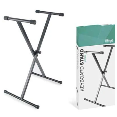 Image of Stagg 22057 Single Braced X Style Welded Keyboard Stand