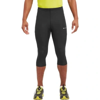 Image of Montane Men&#039;s Slipstream 3/4 Trail Tights Reg Leg Black M, Multicoloured, M