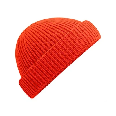 Image of Beechfield Harbour Beanie Shallow Crown Fire Red