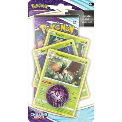 Image of Pokémon Sword &amp; Shield 6 Chilling Reign Premium Blister (One at Random) Card Game Ages 6+ 2 Players 10+ Minutes Playing Time