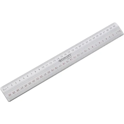 Image of Westcott 12 Inch 30 cm Cutting Aluminium Ruler
