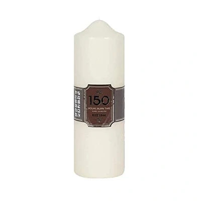 Image of PHG Decorative Long Lasting Pillar Candle Set Slow Burning Giant for Home Decor with 150 Hour Burn Time Smokeless Votive Candles White (Single Pack)