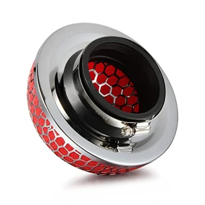 Image of Madlife Garage 76mm(3&quot;) Universal Mushroom Design Air Intake Filter Cleaner Foam Gauze High Flow(Red))