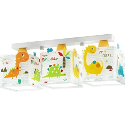 Image of Dalber Children&#039;s ceiling light Dinos, 3 bulb
