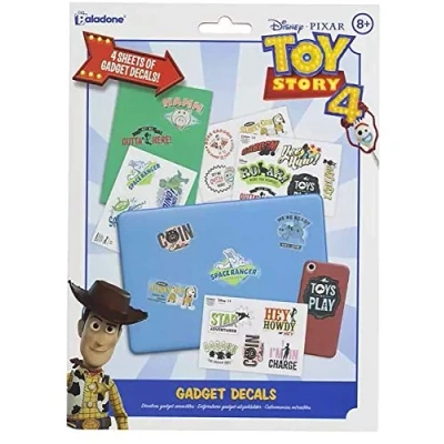 Image of Paladone Toy Story Gadget Decals 4 Sheets of Vinyl Stickers Waterproof and Re Positional