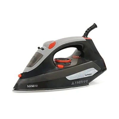 Image of Homelife Typhoon 2200w Steam Iron/Non stick Soleplate/Steam or Dry Iron/Water Spray/Adjustable Temperature/Self Clean Anti drip and calc / 2m long cord E7705