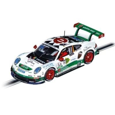 Image of Carrera Evolution 20027799 Porsche 911 RSR CarTech Motorsport Bonk Michael Essmann No54 I 1:32 Scale Slot Car, Mehrfarbig