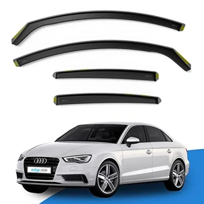 Image of EdgeVisors Wind Deflectors Fits AUDI A3 MK3 / S3 RS3 Saloon 4 doors 2013 2020 4pc