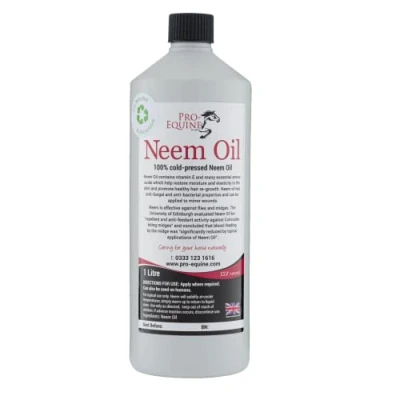 Image of Pro Equine Neem Oil for horses 1Litre Sweet Itch, Mudfever, woundcare.