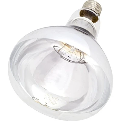 Image of Shorefields Clear Hard Glass Infra Red Heat Lamp Bulb 250w